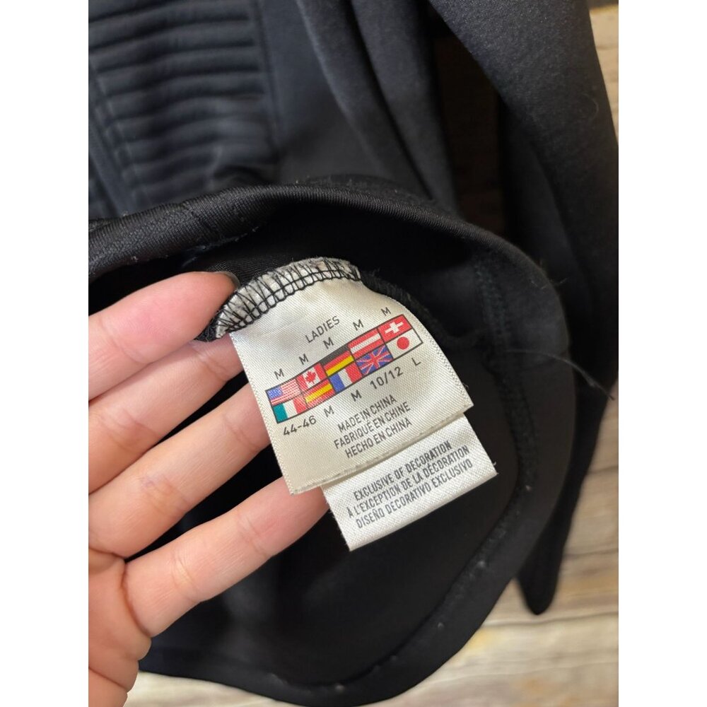 Spyder Ladies Venom Full-Zip Jacket M‎ Medium Black Ribbed Zip Pockets - Picture 5 of 6